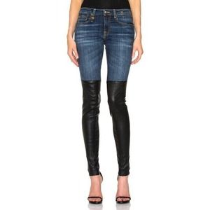 R13 Knee Chaps Skinny Jeans In Smith Blue Size 27
